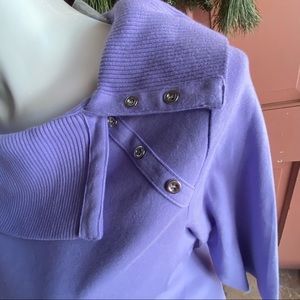 NWT Karen Scott lavender knit top, XL